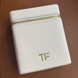 Tom Ford Zip Belt White Bag Cosmetic Case